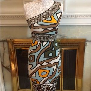 Diane Von Furstenberg Asymmetrical Silk Dress